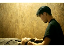 頭の手あて/ドライヘッドスパ　頭の手あて