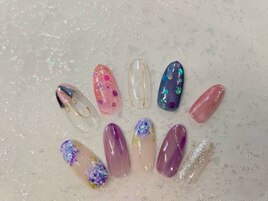 梅雨ネイル