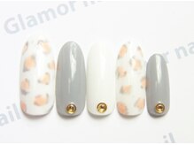 グラマーネイル(Glamor nail)/レオパード柄☆¥7,000