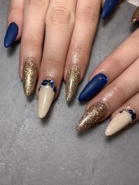 ～ブル―スカルプネイル～