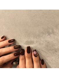 ダークボルドーネイル♪♪