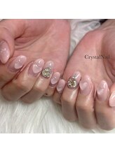 クリスタルネイル ボンベルタ橘店(CRYSTAL NAIL)/ブルーネイル