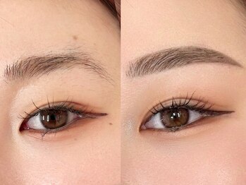 アンドミー 月島店(and me.)の写真/美眉スタイリング×まつげパーマの同時施術も可能です◎大切なご予定の前にもオススメ♪