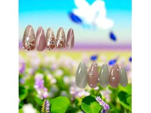 アヤネイルズ アンド アイラッシュ 綱島店(AYA NAILZ.&Eyelash)の雰囲気（春特別デザイン2種オフ込/70mins 7400円（カラーラメ変更可能））