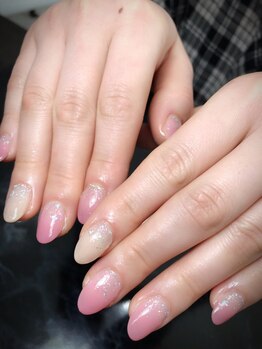 レディグリッター(Lady glitter)/カラー&ラメグラデ