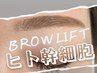 海外スタイル眉毛【眉毛パーマ＆Wax脱毛】ヒト幹細胞培養液アイブロウリフト
