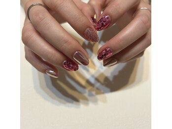 スペル(spell)/pink nail