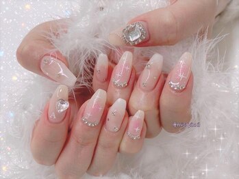 ネイルサロンマイム(MAYME)の写真/【ジェル持ち込みデザイン90分¥7700】口コミ評価/リピート率◎想像以上の可愛さにこだわり派さんも大満足♪