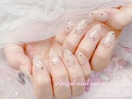 ワンカラーXカラフルストーン