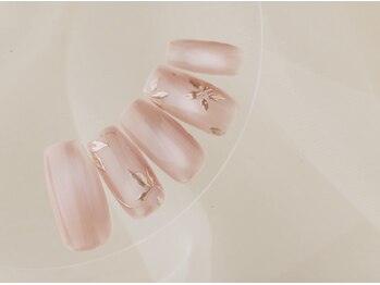 ミラーフラワーネイル