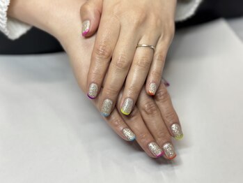 Nail&Eyelash ROYAL STAR/カラフルフレンチ