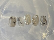 ファンクションネイルズ 表参道 原宿(FUNCTION NAILS)/リボン　パールネイル