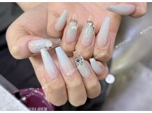 モモネイル(MOMO nail)/クリアフレンチ，夏色