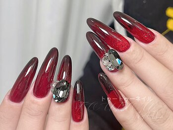 トゥートゥー(TOUTOU)/赤マグネットxダイヤモンド