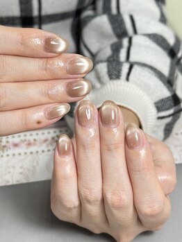 シーシー ネイル アンド アイラッシュ(CeCe Nail&eyelash)/自爪マグネットフレンチ