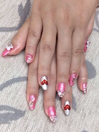 ジェルアートつけ放題¥8200