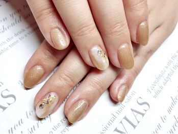 ラヴィアスプラス(LAVIAS+)/【ジェル】ワンカラ+アート2本