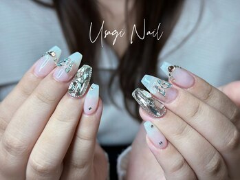 ウサギネイル 新大久保店(usagi nail)/マグネットフレンチ秋可愛い