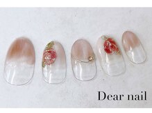 ディア ネイル(Dear nail)/ミラー囲みバラ