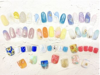 ネイルサロン きらら 藤沢本店の写真/《ご新規オフ無料》シンプル~トレンドを取り入れた華やかデザインまで◎自爪を傷つけないパラジェル取扱店!
