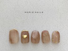 マリーネイルズ 大阪梅田店(MARIE NAILS)/新規 8000 0904d ミラーフレンチ