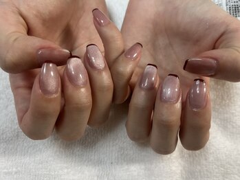 ネイルサロン リッティー(RITTY)/マグネット+細フレンチ