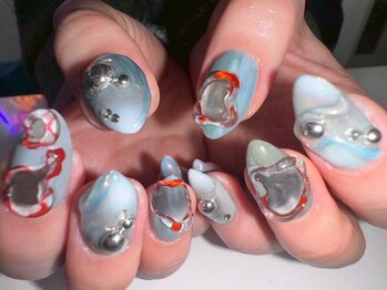 ジェル120分韓国ネイルY2K個性派