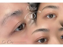 ルクレ 相模原(Le Cre)/アイブロウwax+毛流れパーマ