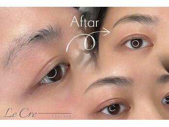 ルクレ 相模原(Le Cre)/アイブロウwax+毛流れパーマ