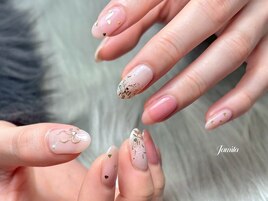 花嫁リボンネイル