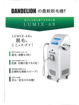 ダンデリオン(DANDELION)/最新鋭の脱毛機！！