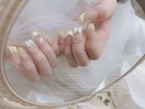 春 パステルイエローネイル