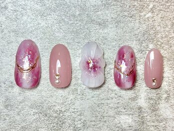 ぷっくりお花のデザイン