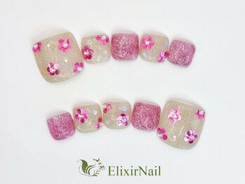 エリクサーネイル 神田(Elixir Nail)/フットやり放題/クーポン使用