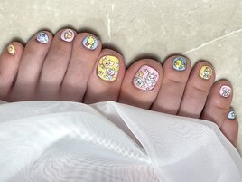 Foot pastel nail
