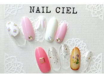 ネイル シエル(nail ciel)/[2]アート付定額コース◆￥5300