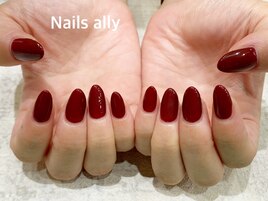 シンプル×ワンカラー×ボルドー