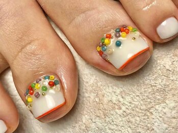 オーラリー ネイル アート メゾン(ORRERY nail art maison)/フット / ビーズ