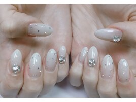 ストーンネイル　ジェルネイル