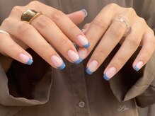 レアネイル(Lea nail)/ブルーフレンチ