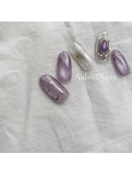 アラ ウィー ナッティー ネイル 北千住店(Aala wi Natty nail)/magnet×purple