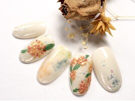 金木犀/キンモクセイネイル