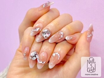 ネイルズガッシュ 武蔵小山店(NAILsGUSH)/秋ネイル/きらきら/ビジュー