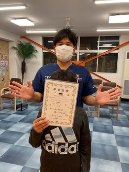 あかつき整骨院 雀の宮駅前院/野球少年のお客様と♪