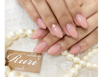 サロンドルリネイル(salon de Ruri nail)/◎シンプルグラデ☆ピンクラメ