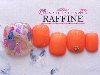 ネイルサロンアンドスクール ラフィーネ 池袋店/【フット】シェルうめ◆¥6990