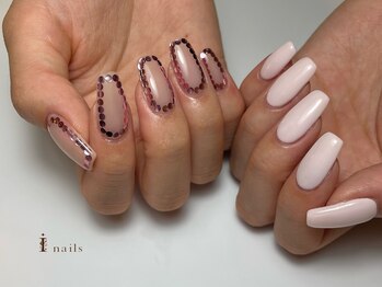 アイネイルズ 四条河原町店(I-nails)/ホロ囲みネイル￥6500～11500