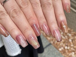 ピンクブラウンネイル★