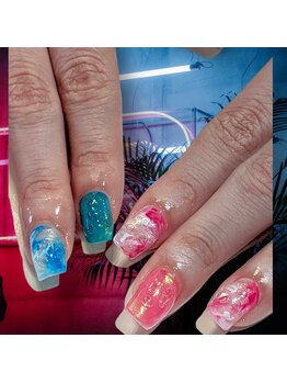 アヤネイルズ アンド アイラッシュ 綱島店(AYA NAILZ.&Eyelash)/バブルネイル