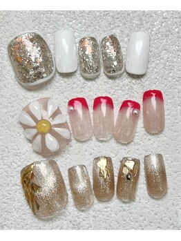 セラピッシュネイル (therapish nail)の写真/【フット他店オフ込み*プレミアムフットコース¥8000】イベントや大事な予定の前に！足元から気分を上げる☆